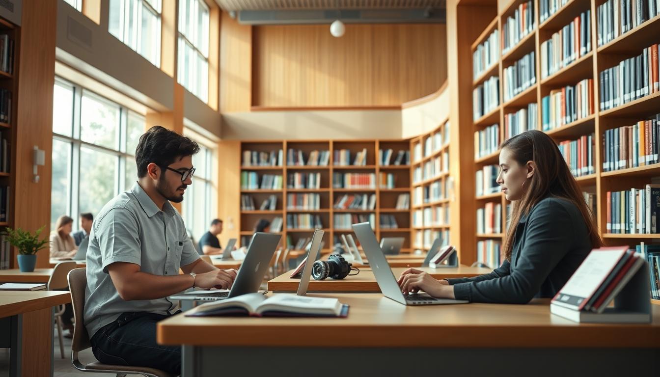 Student developing practical and academic skills